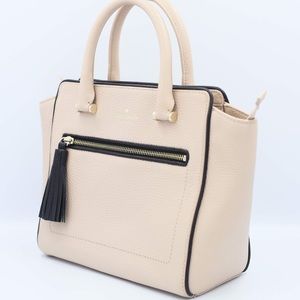 Kate Spade Small Allyn Warm Beige Leather